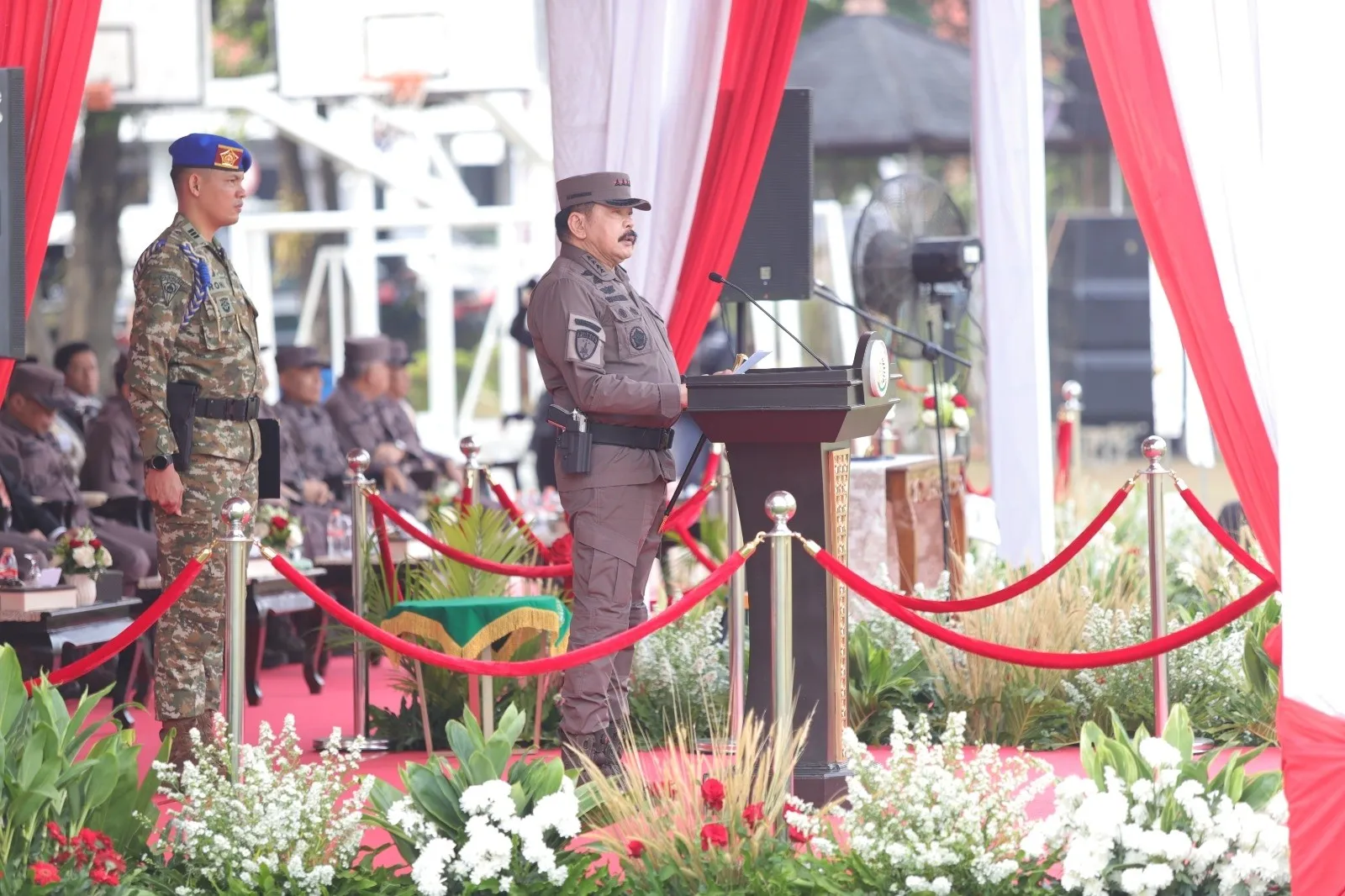Jaksa Agung RI, ST Burhanuddin memimpin Upacara Peringatan Hari Lahir Kejaksaan ke-81 di Badiklat Kejaksaan RI, Rabu, 2 September 2026