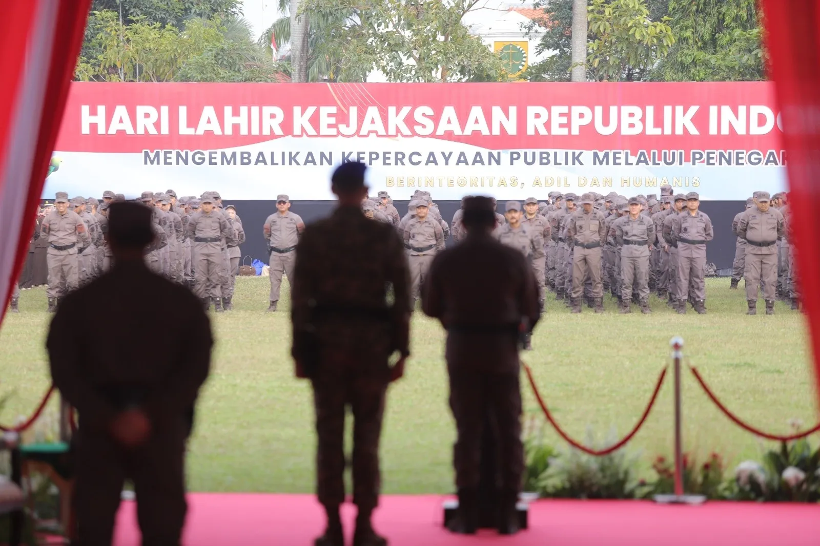 Jaksa Agung RI, ST Burhanuddin memimpin Upacara Peringatan Hari Lahir Kejaksaan ke-81 di Badiklat Kejaksaan RI, Rabu, 2 September 2026