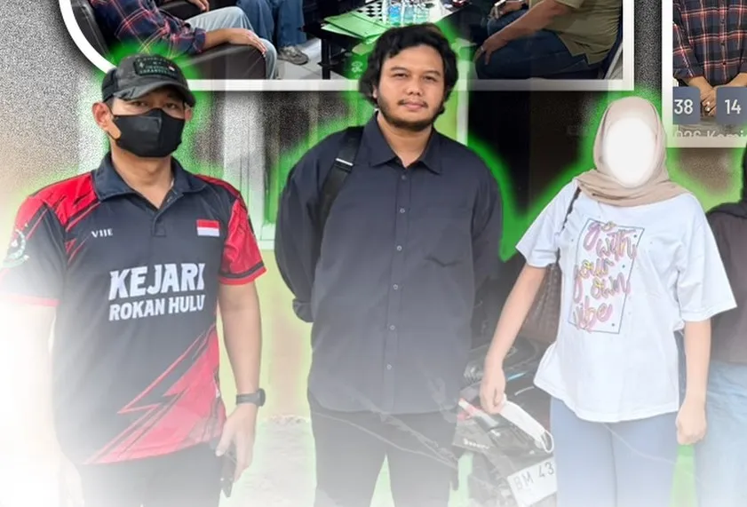 Terpidana S saat diamankan Tim Tabur Kejari Rokan Hulu
