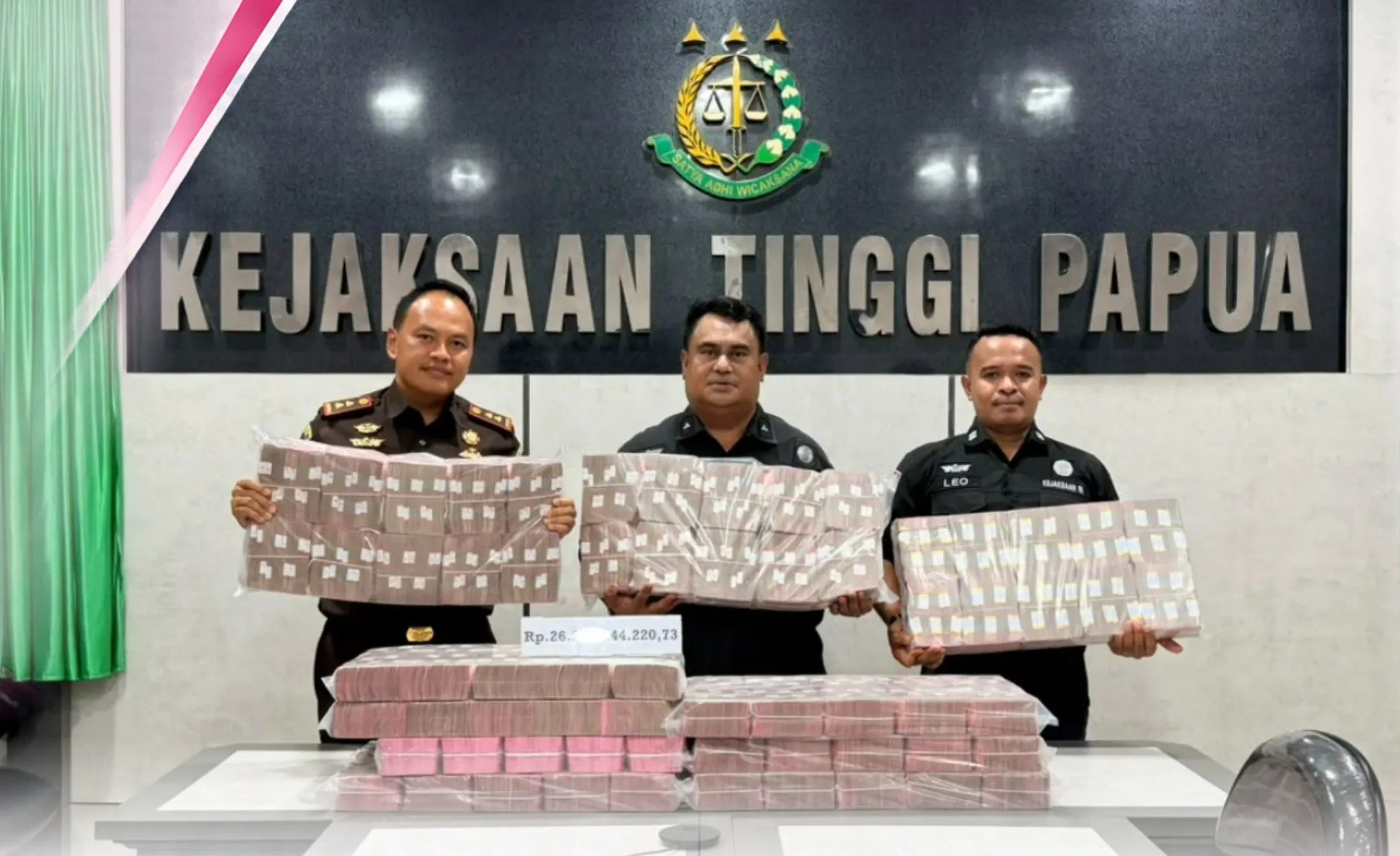 Kejati Papua Pulihkan Kerugian Keuangan Negara Sebesar Rp 26,36 Miliar dari Perkara Proyek Aerosport di Mimika