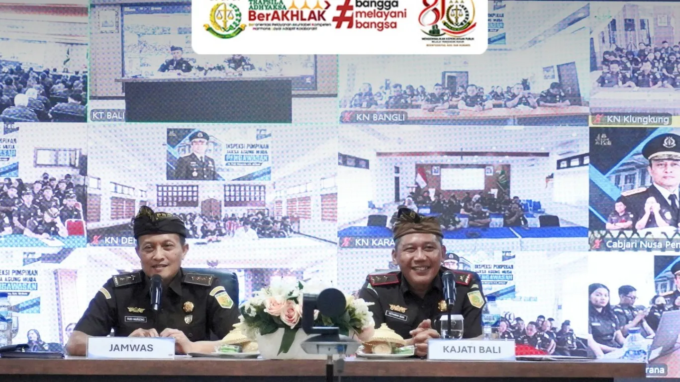 Inspeksi Pimpinan di Kejati Bali, Jamwas Tekankan Penguatan Pengawasan dan Integritas Jajaran