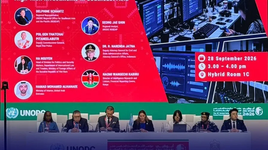 Jamdatun Serukan Kerja Sama Lintas Negara Atasi Penipuan Online di Kongres UNODC Abu Dhabi