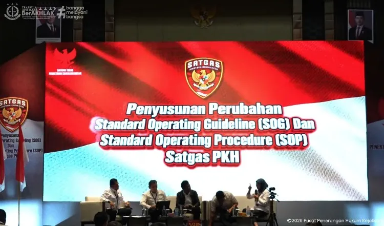 Gelar Raker Penyusunan SOG dan SOP, Satgas PKH Susun Basis Data yang Terintegrasi dan Tervalidasi
