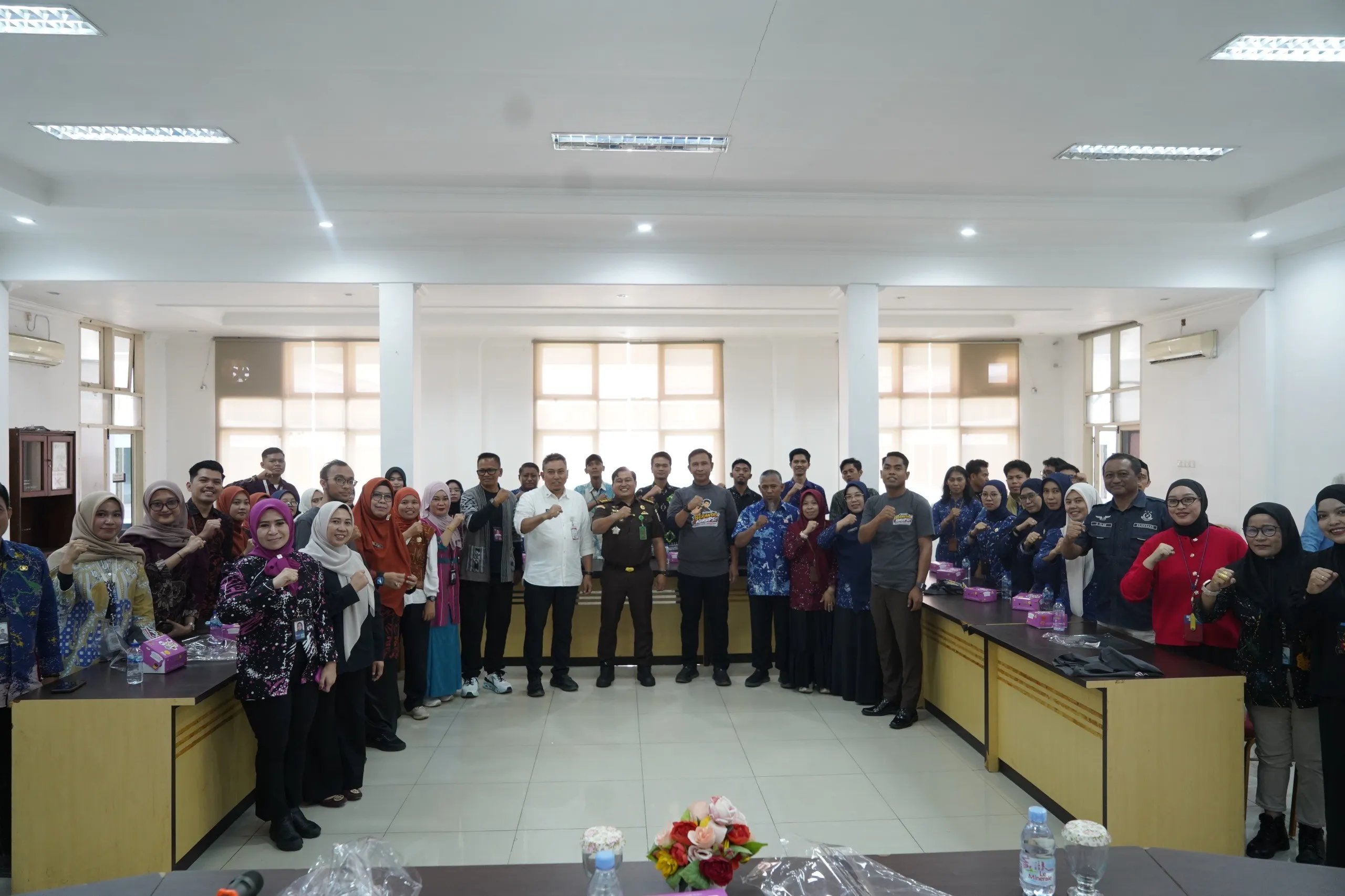 Pertama di Indonesia , Kejati Sulsel dan Dinsos Gelar Kampanye Anti Korupsi Pengelolaan Sekolah Rakyat
