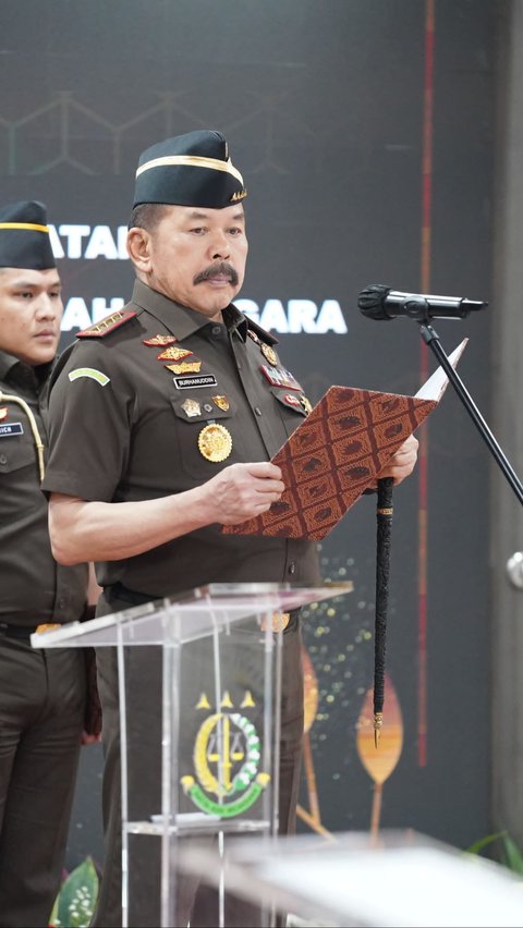 Jaksa Agung ST Burhanuddin melantik para pejabat baru di lingkungan Kejaksaan RI.