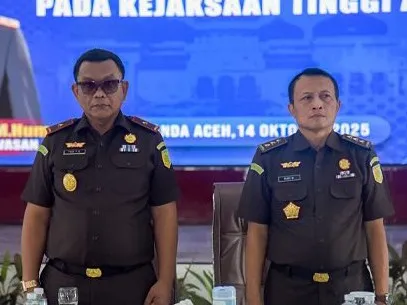 JAM-Was Dr Rudi Margono, S.H., M.H didampingi Kajati Aceh, Yudi Triadi, S.H., M.H.,