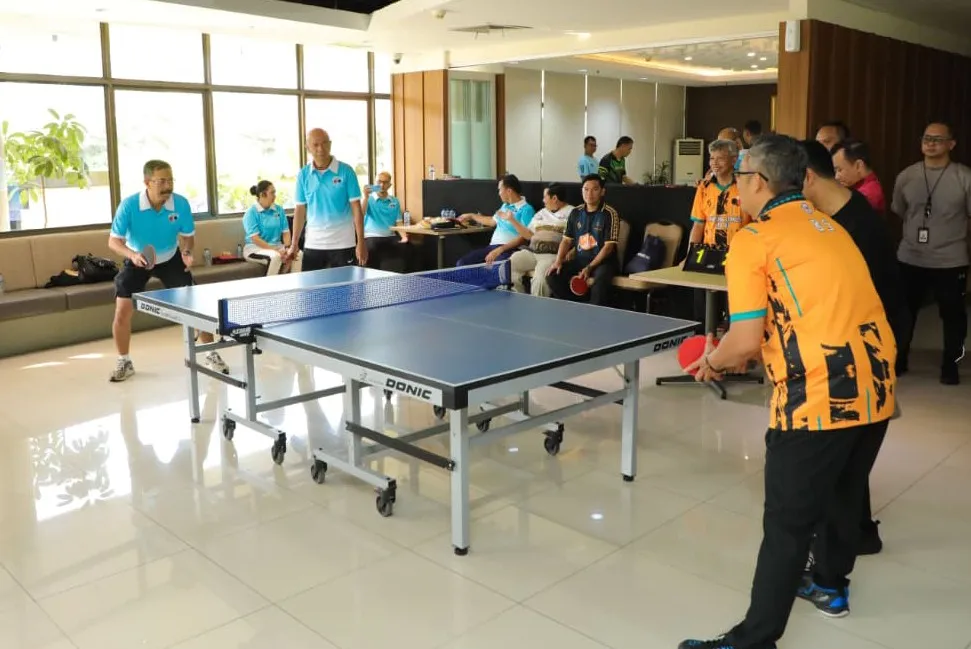 Kejaksaan dan KPK Pererat Sinergi dan Silaturahmi Lewat Pertandingan Persahabatan Tenis Meja
