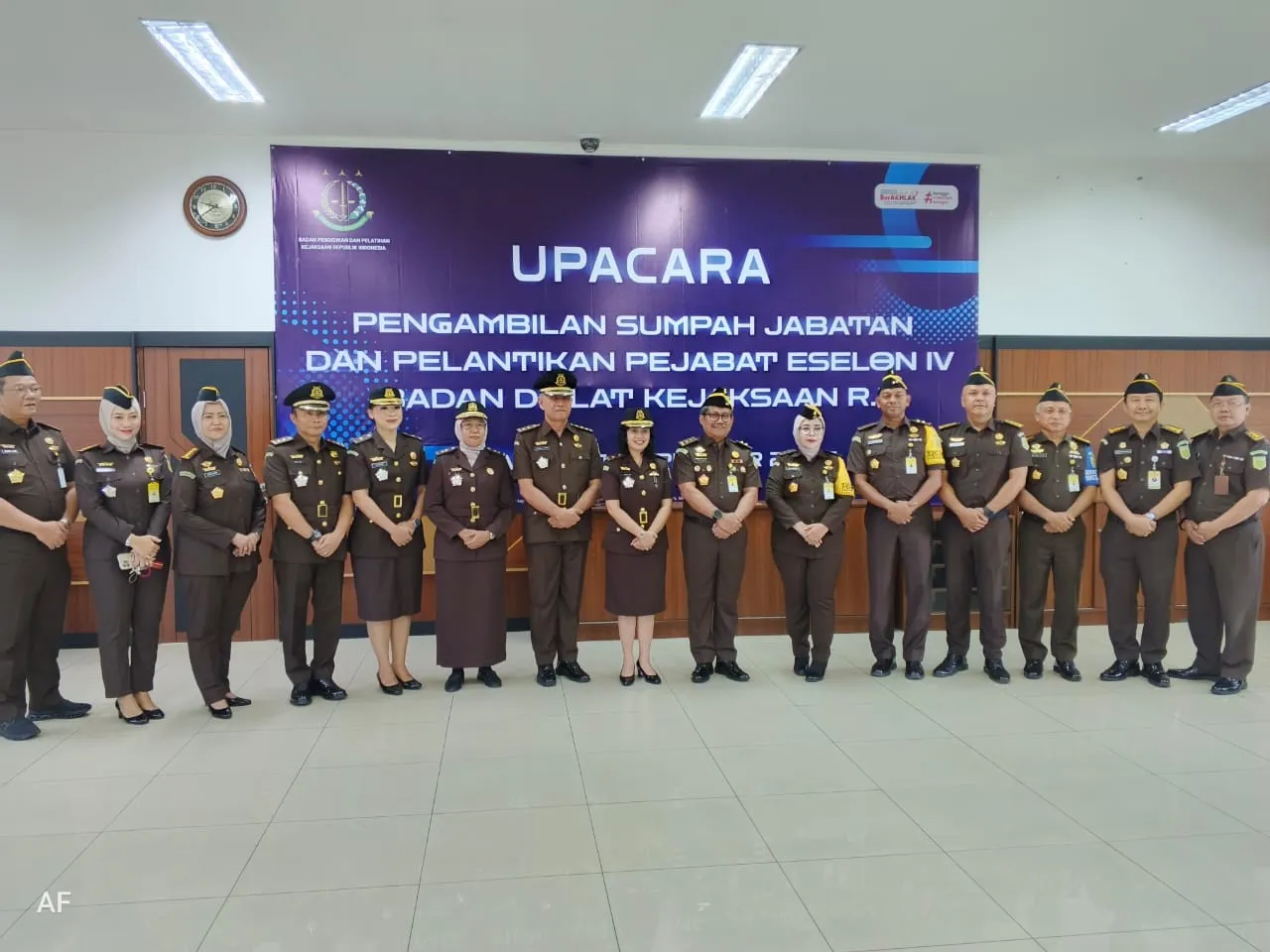 Berperan Strategis Bangun Kualitas SDM, Ini Pesan Sesbadiklat Kejaksaan RI kepada Pejabat Eselon IV Baru