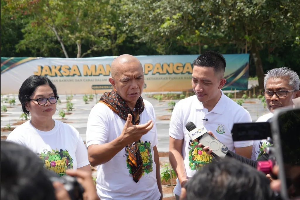 JAM-Intel memimpin acara penanaman hortikultura bibit cabai dan bawah merah program Jaksa Mandiri Pangan di Kabupaten Lebak, Banten