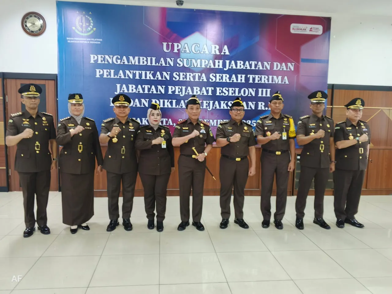 Pelantikan pejabat baru Badiklat Kejaksaan RI