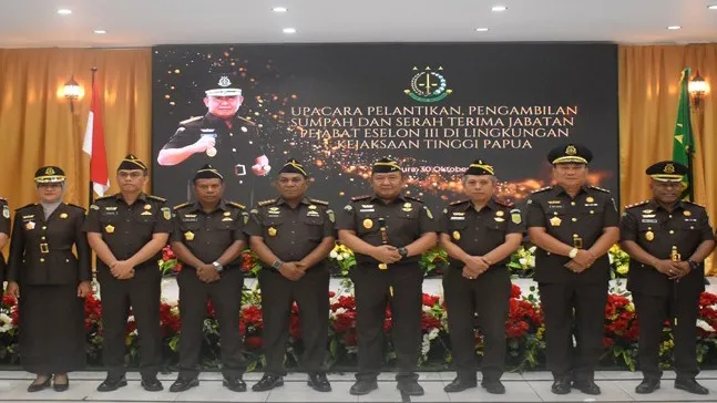 Lantik 5 Pejabat Baru, Kejati Papua Kini Miliki Satuan Asisten Pemulihan Aset