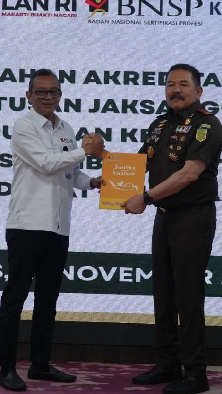 Badiklat Kejaksaan RI Raih Akreditasi Diklat Kepemimpinan dan Lisensi LSP