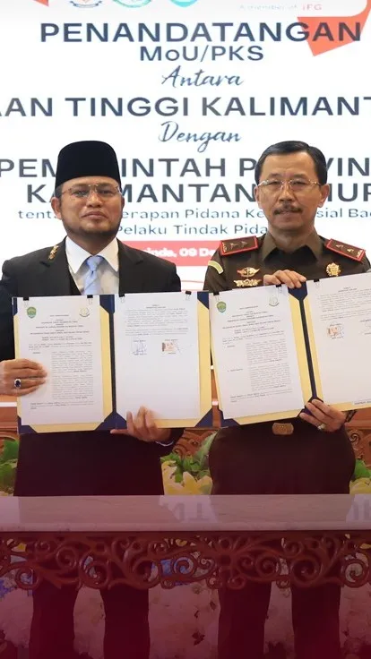 Teken MoU, Kejati dan Pemprov Kaltim Berkomitmen Terapkan Pidana Kerja Sosial