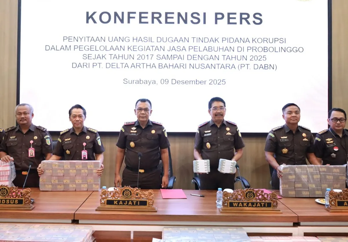 Hadiah Peringatan Hakordia 2025, Kejati Jatim Sita Rp 47 Miliar dan US$ 421.046 dari Perkara Dugaan Korupsi  PT DABN