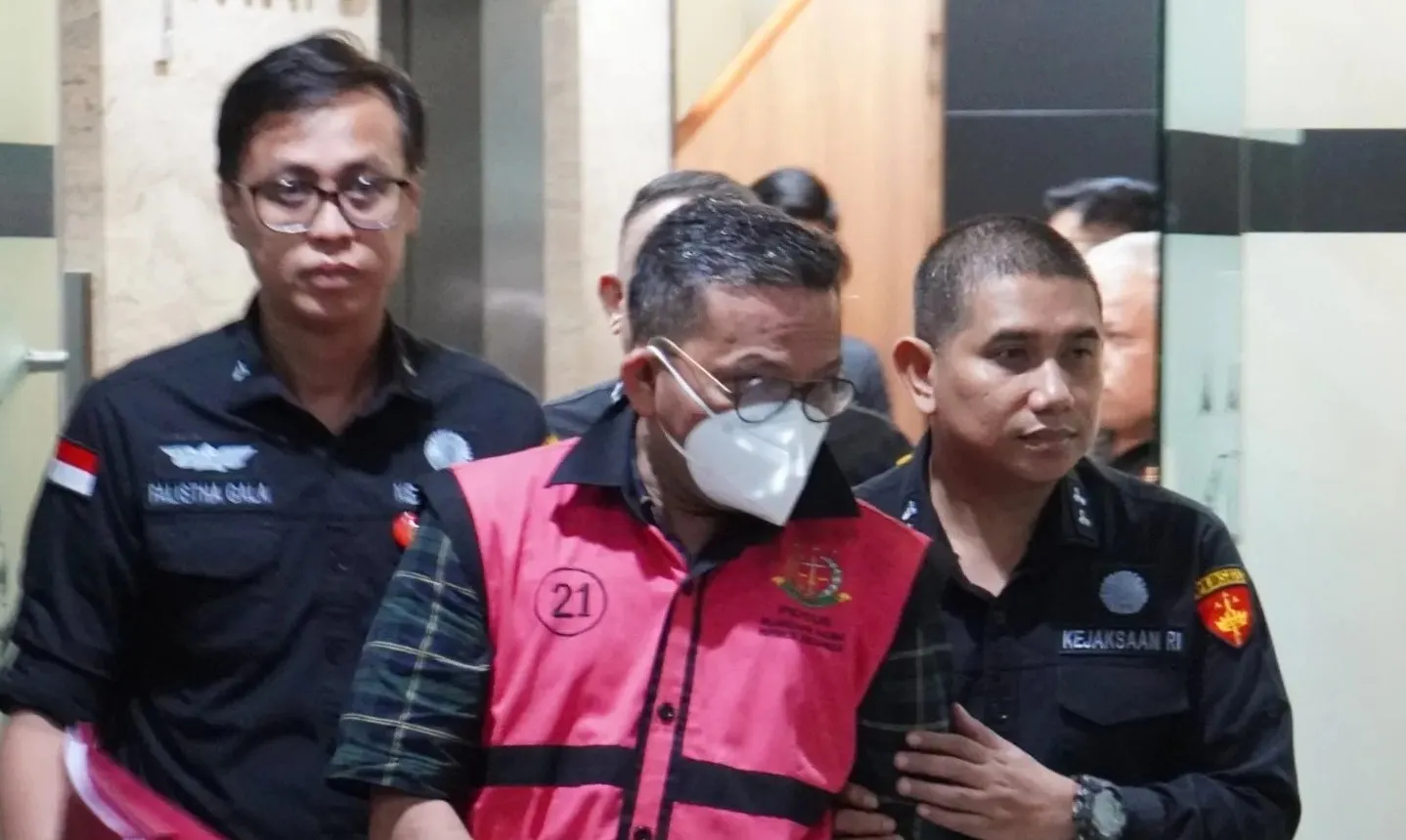 para tersangka kasus TPPU Suap/Gratifikasi PN Jakarta Pusat