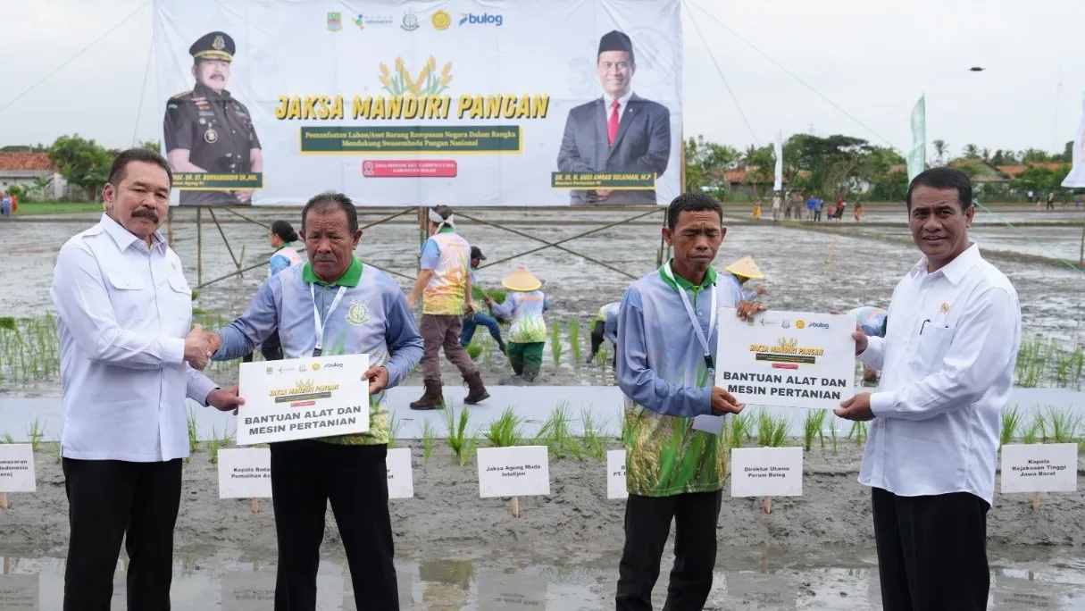 Luncurkan Program Jaksa Mandiri Pangan, Jaksa Agung: Bukti Hukum Sebagai Instrumen Pembangunan