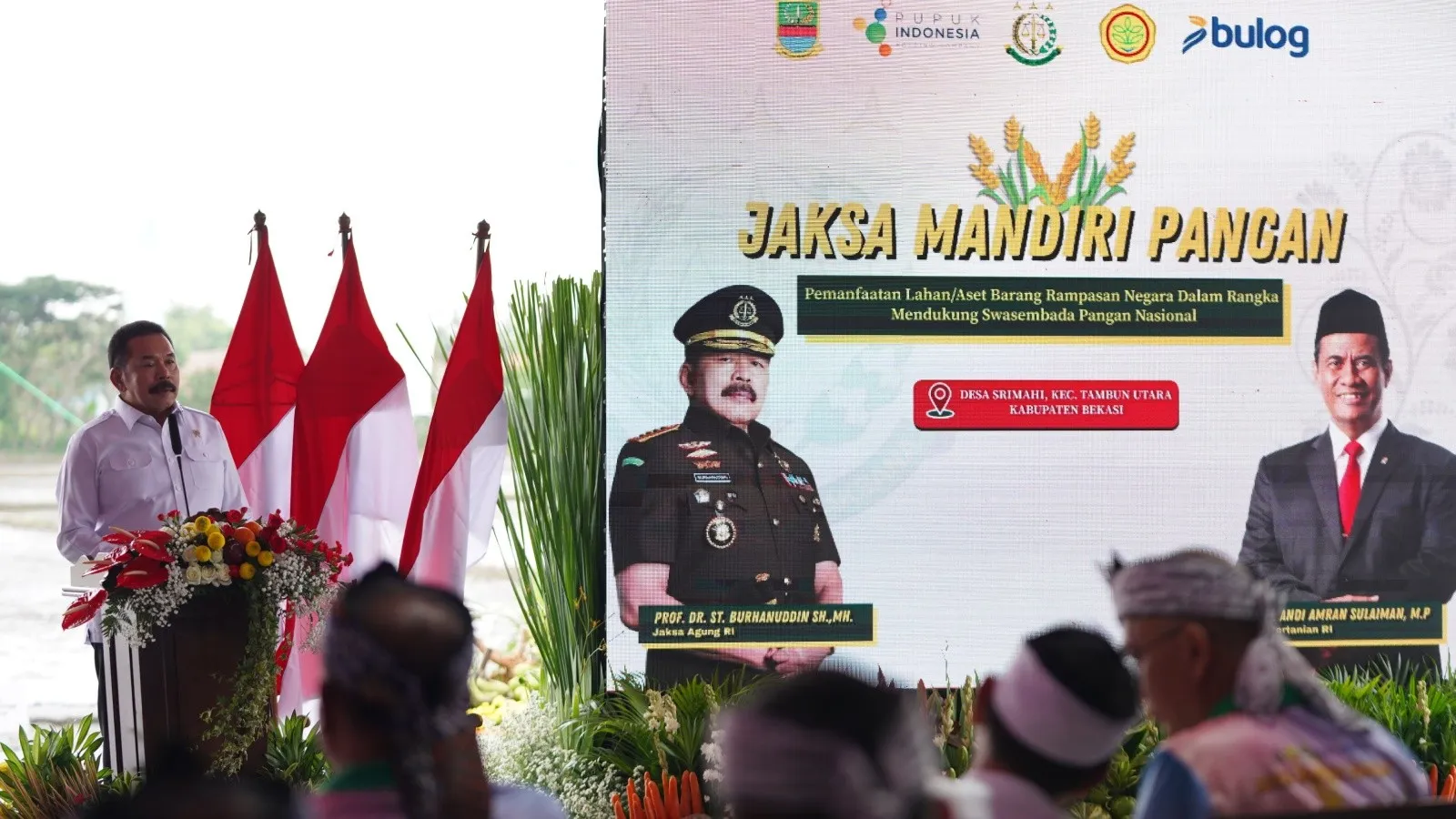 Jaksa Agung ST Burhanuddin resmi meluncurkan program Jaksa Mandiri Pangan di Bekasi, Jawa Barat, Kamis, 22 Mei 2025