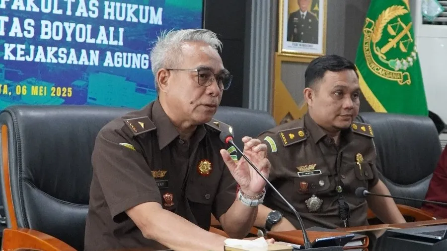 Puspenkum menerima audiensi mahasiswa KKL Universitas Boyolali di Gedung Puspenkum Kejagung, Jakarta, Selasa, 6 Mei 2025