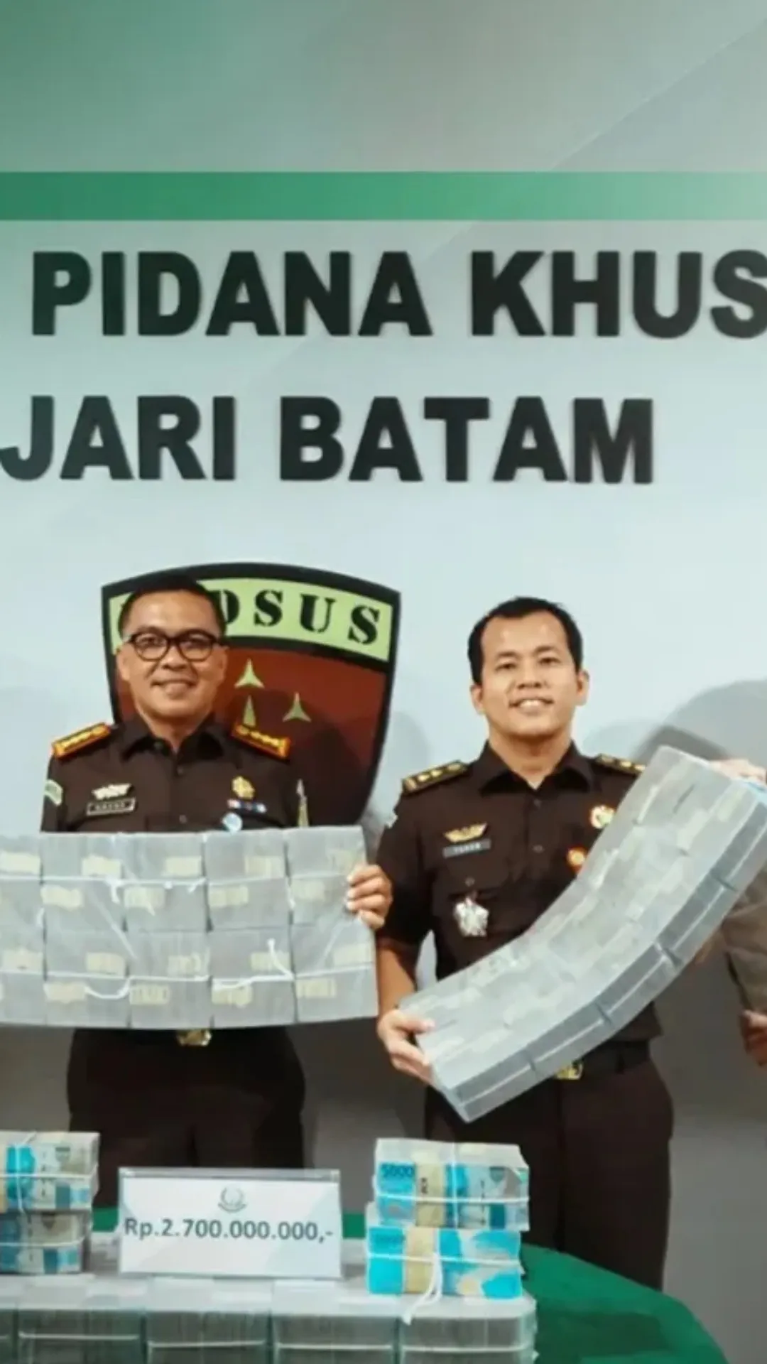 Kejari Batam Terima Titipan Pembayaran Uang Pengganti Rp2,7 Miliar Perkara Korupsi PNBP Pelabuhan