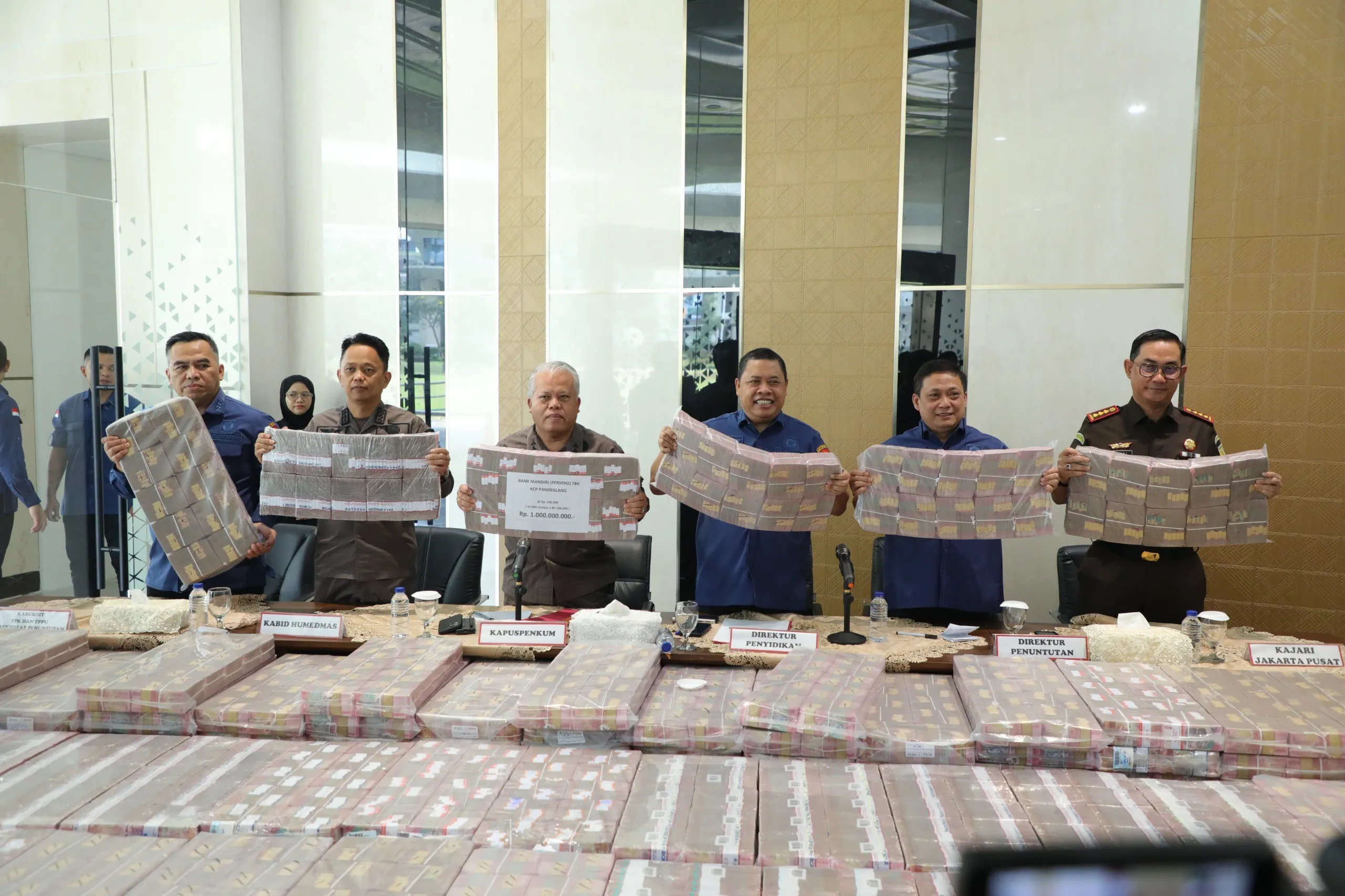 Uang sitaan dari perkara PT Duta Palma Group senilai Rp479,1 miliar