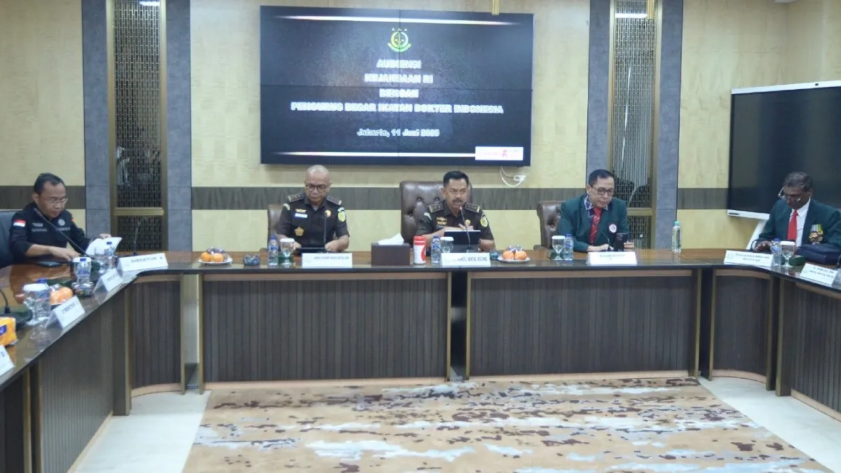 Kejaksaan RI dan PB IDI Jajaki Kerja Sama Penegakan Hukum dan Kesehatan Yustisial