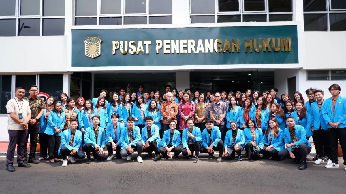 Puspenkum Kejagung Dr Harli Siregar, S.H., M.Hum menerima kunjungan studi mahasiswa Ilmu Komunikasi FISIP UKI, Jumat, 13 Juni 2025