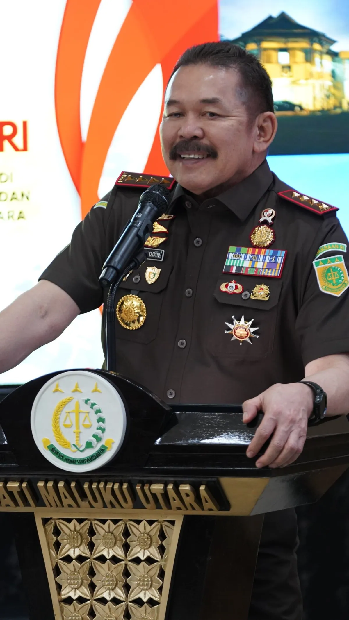 Jaksa Agung ST Burhanuddin menggelar kunjungan kerja ke Kejaksaan Tinggi Maluku Utara
