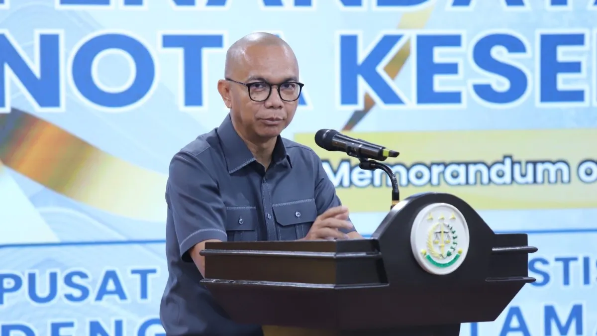 JAM Intelijen Kejaksaan Agung Reda Manthovani menyaksikan penandatanganan MoU antara Pusat Kesehatan Yustisial Kejaksaan RI dengan PT Utama Medical Group pada Kamis, 19 Juni 2025