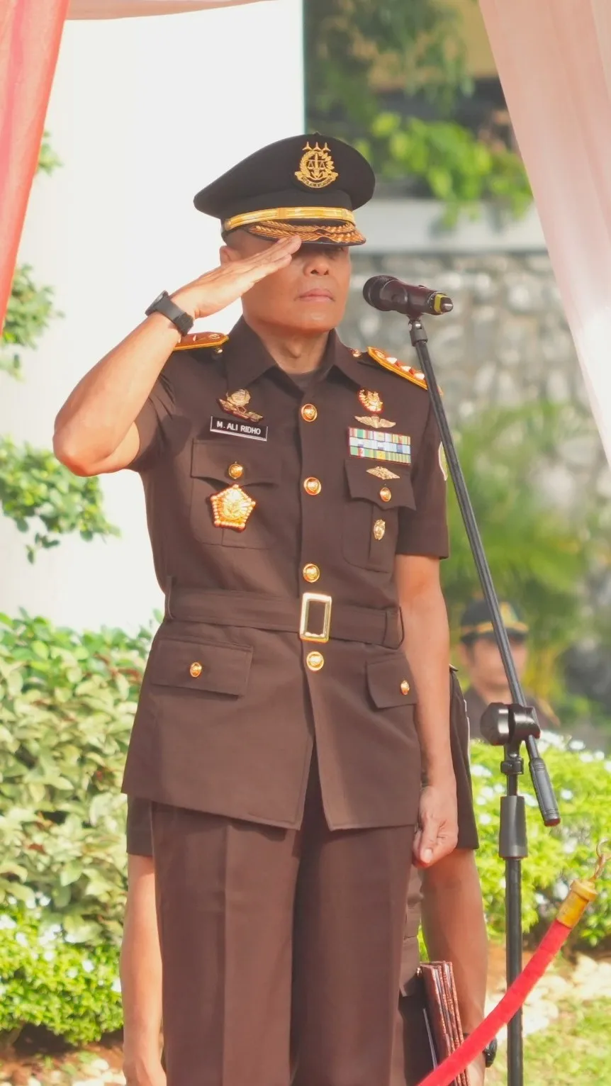 Jaksa Agung Muda Pidana Militer (JAM-Pidmil), Mayjen TNI M Ali Ridho menjadi Inspektur Upacara Peringatan Hari Lahir Pancasila