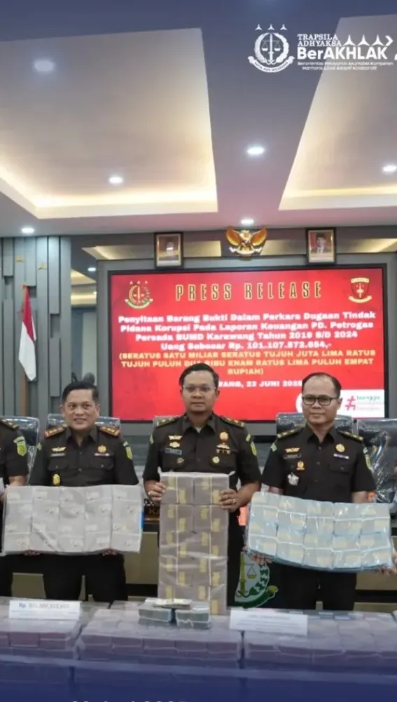 Kejari Karawang Sita Rp101 Miliar dari Rekening PD Petrogas, Bongkar Dugaan Korupsi Dividen Migas