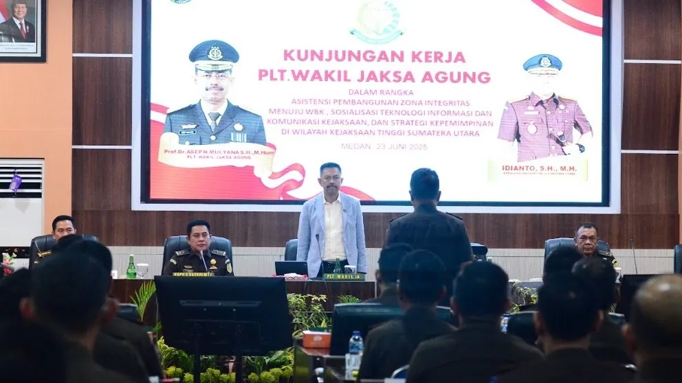 Plt Wakil Jaksa Agung, Prof Dr Asep N Mulyana melakukan kunjungan kerja ke Kejati Aceh dan Sumut pada 23-24 Juni  2025