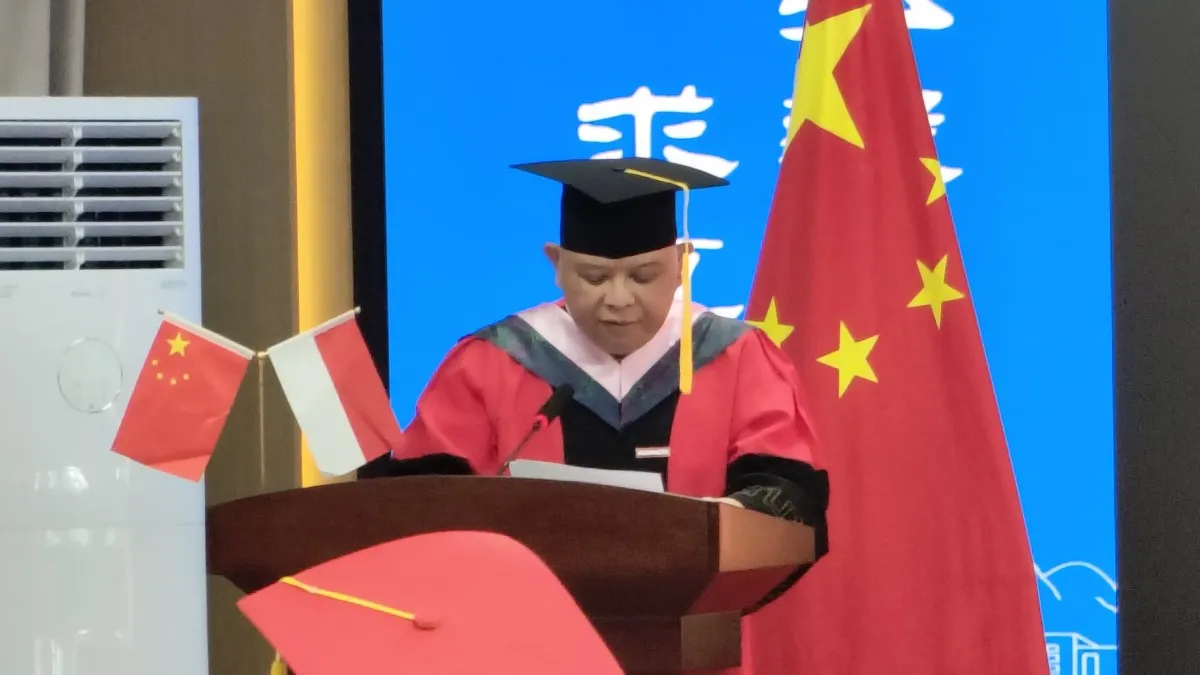 JAM-Datun DR R Narendra Jatna Terima Gelar Profesor Honoris Causa daru Fujian Polytechnic Normal University