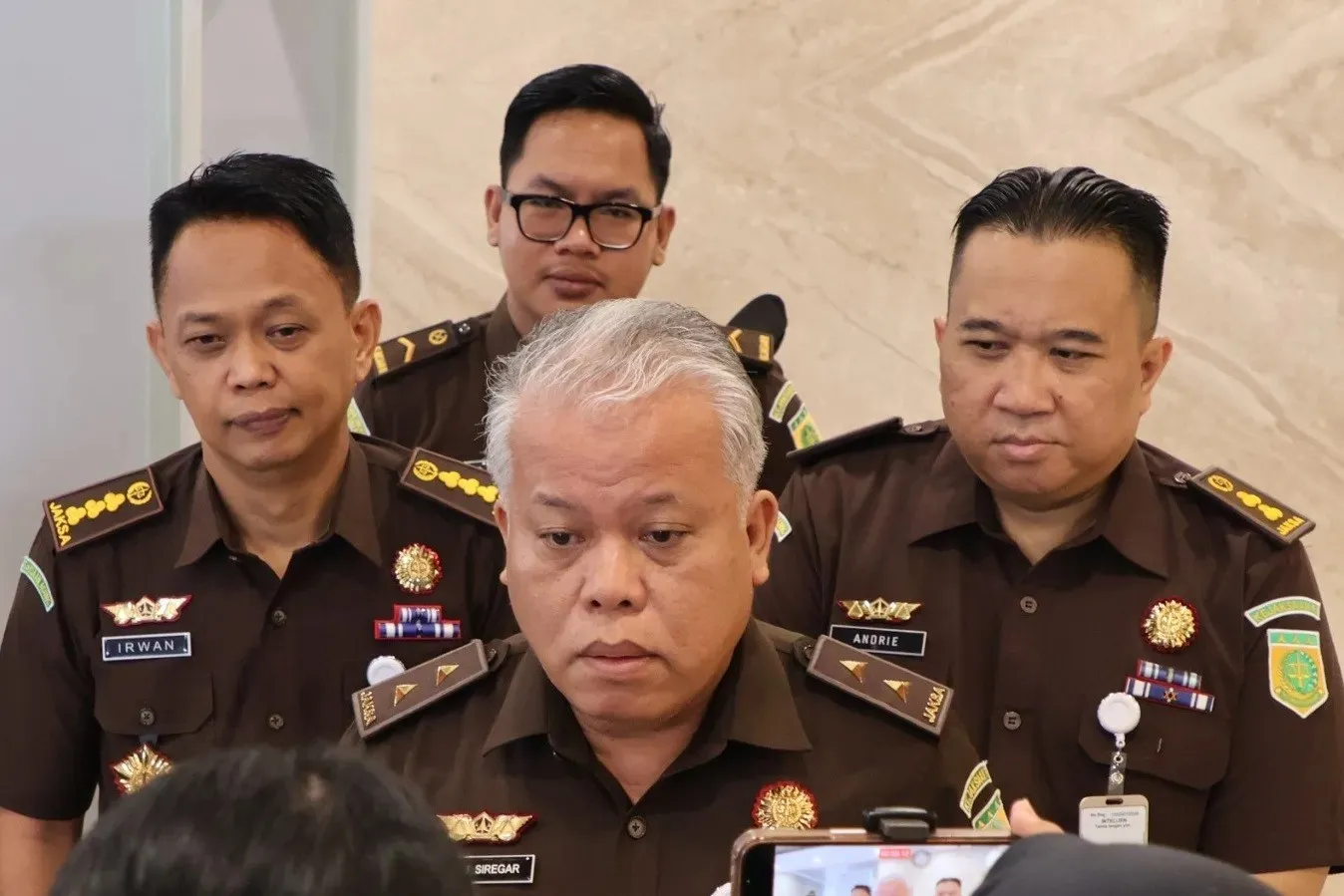 Kapuspenkum Kejagung Dr Harli Siregar, S.H., M.Hum beserta jajaran Puspenkum