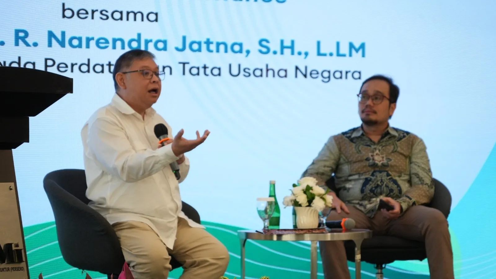JAM-Datun R Narendra Jatna menjadi Keynote Speaker disela penandatangan PKS dengan PT Sarana Multi Infrastruktur (Persero), Kamis, 10 Juli 2025