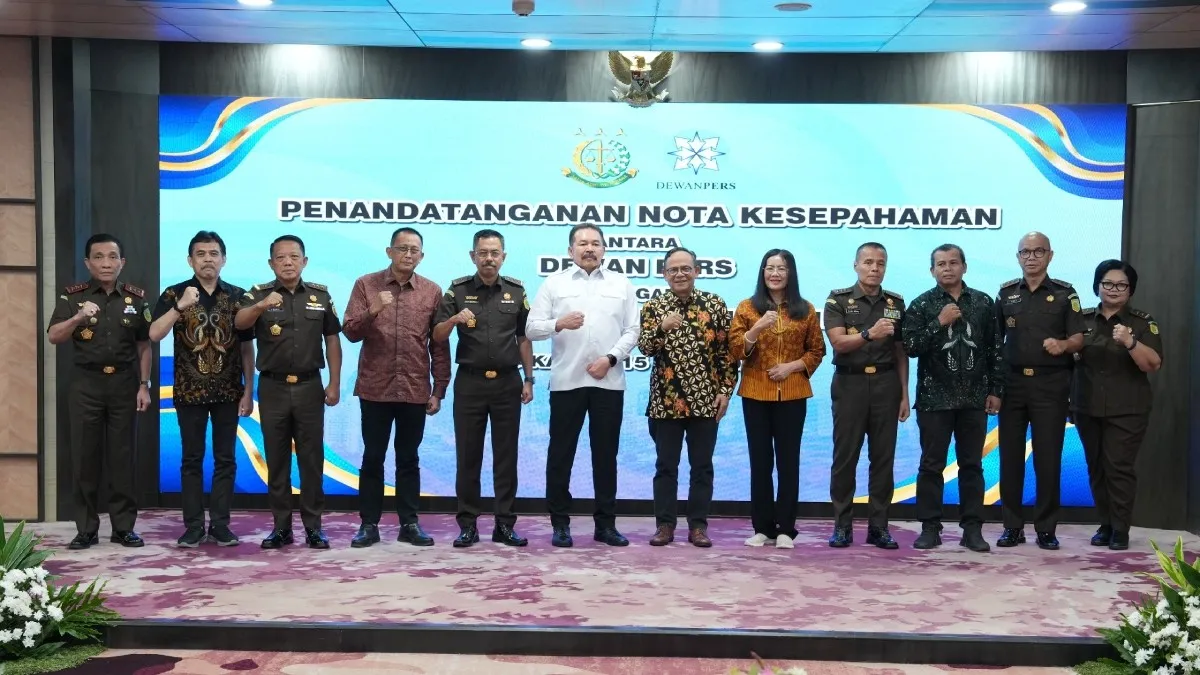 Tandatangani MoU dengan Dewan Pers, Jaksa Agung Harapkan Tercipta Kontrol Sosial Kepada Kejaksaan