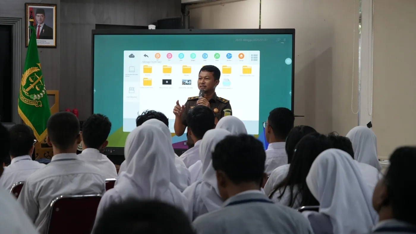 Puspenkum Kejagung Terima Kunjungan Studi  SMAN 46 Jakarta, Pelajar Penasaran Tantangan jadi Jaksa