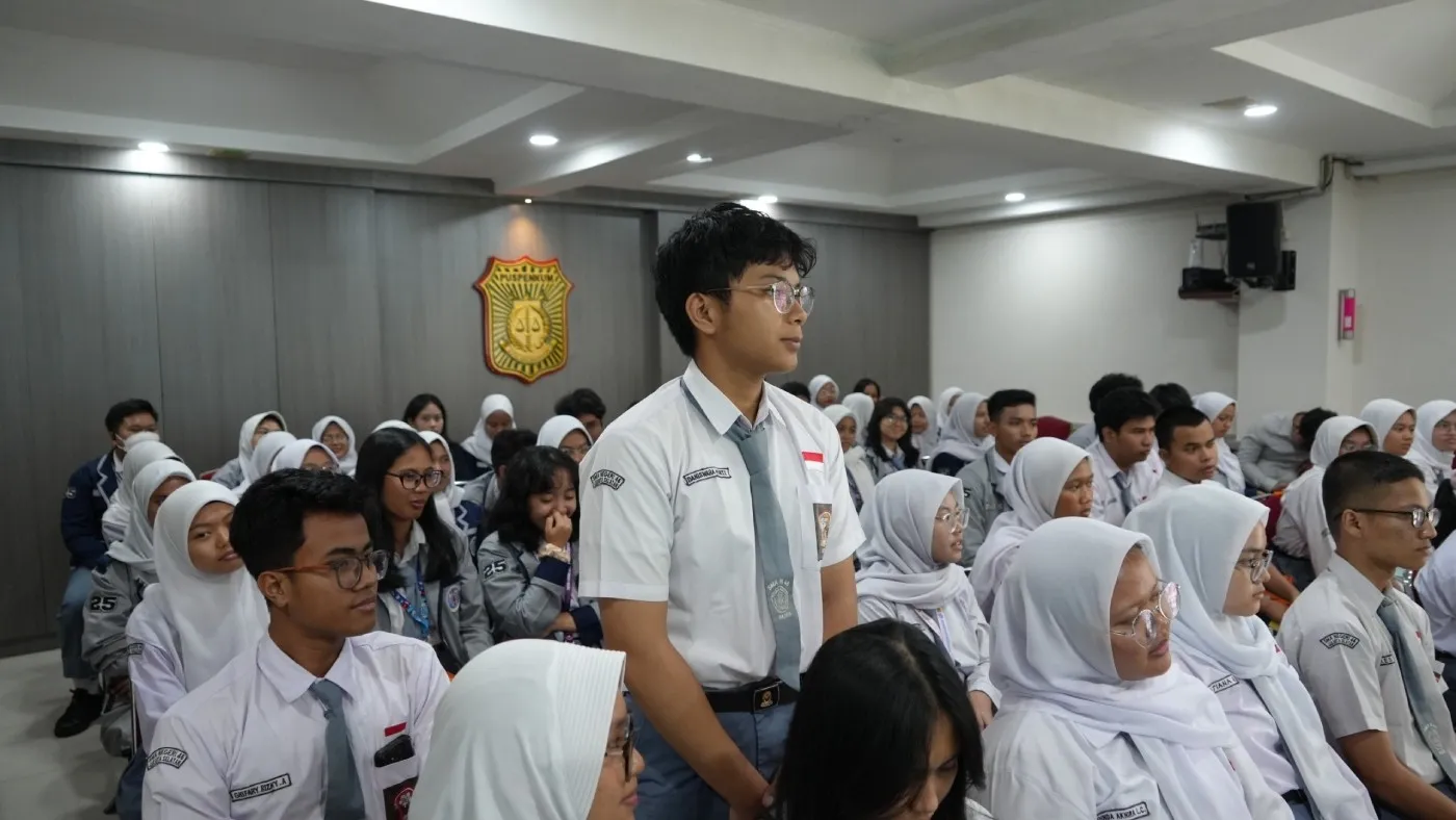 Puspenkum Kejagung Terima Kunjungan Studi  SMAN 46 Jakarta, Pelajar Penasaran Tantangan jadi Jaksa