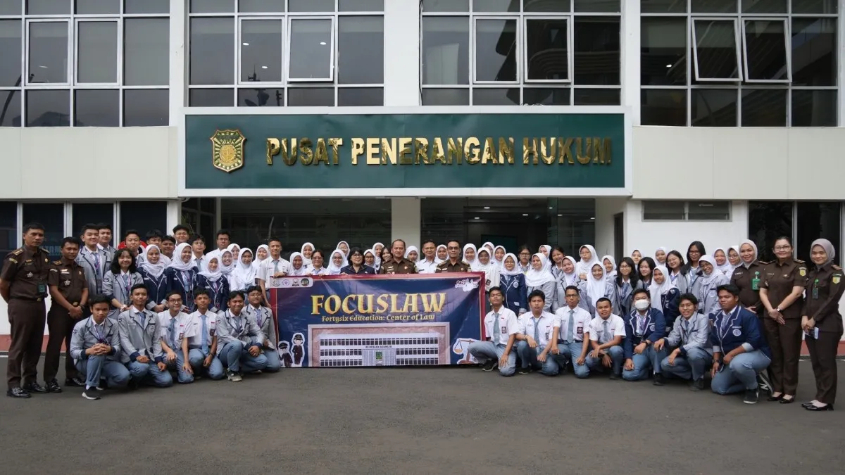 Puspenkum Kejagung Terima Kunjungan Studi  SMAN 46 Jakarta, Pelajar Penasaran Tantangan jadi Jaksa