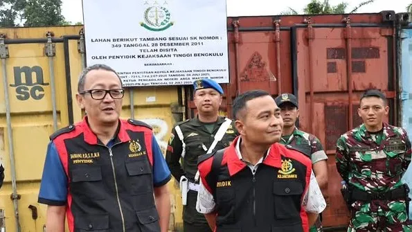 Penyidik Pidsus Kejati Bengkulu Sita Lahan Pertambangan PT RSM
