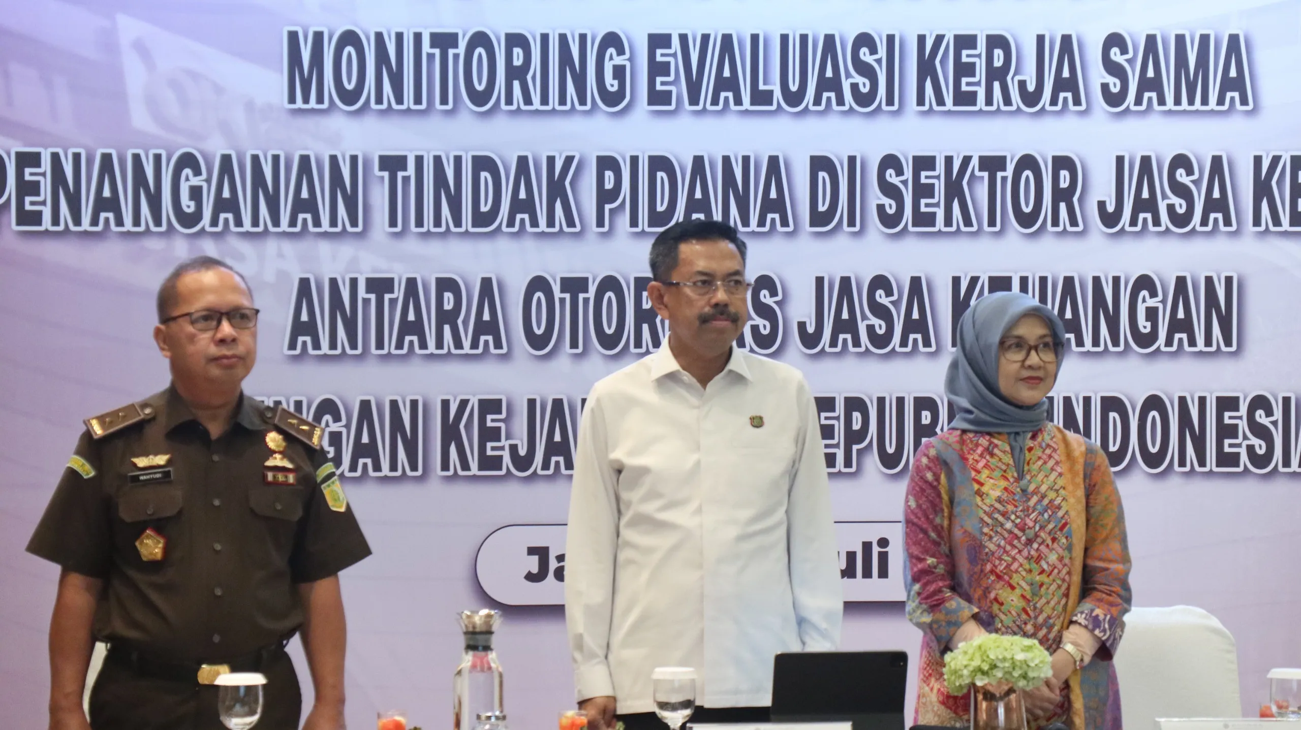 Kejaksaan RI dan OJK menggelar FGD terkait penanganan perkara di sektor jasa keuangan pada Selasa, 8 Juli 2025