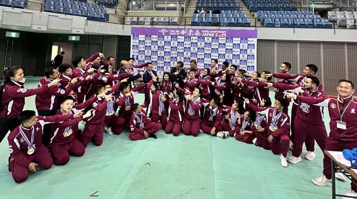 Kontingan Karate-Do Gojukai Indonesia ukir prestasi di Kejuaran Dunia Karate ke-8 di Jepang