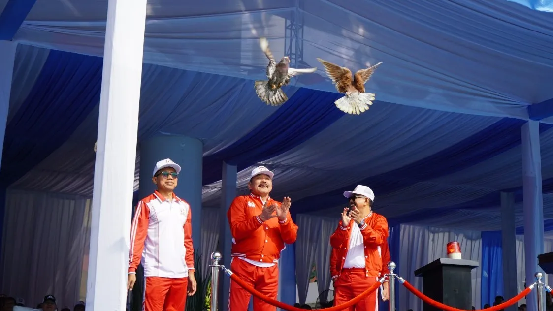Jaksa Agung ST Burhanuddin membuka secara resmi Pekan Olahraga Hari Lahir Kejaksaan ke-80 Tahun 2025 pada Rabu, 20 Agustus 2025