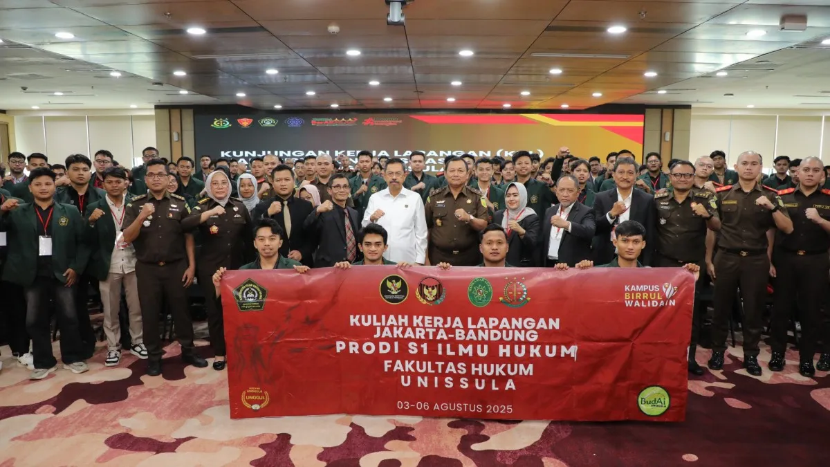JAM-Pidum Kejagung Prof Dr Asep N Mulyana menerima kunjungan dari Universitas Sultan Agung Semarang dan Pesert PPPJ Angkatan ke-82