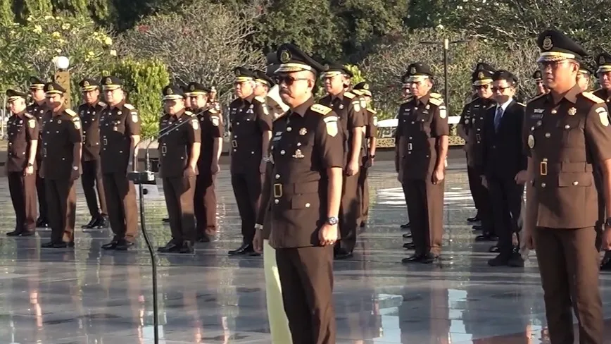 Video Upacara Ziarah dan Tabur Bunga Jajaran Insan Kejaksaan Jelang HUT ke-80