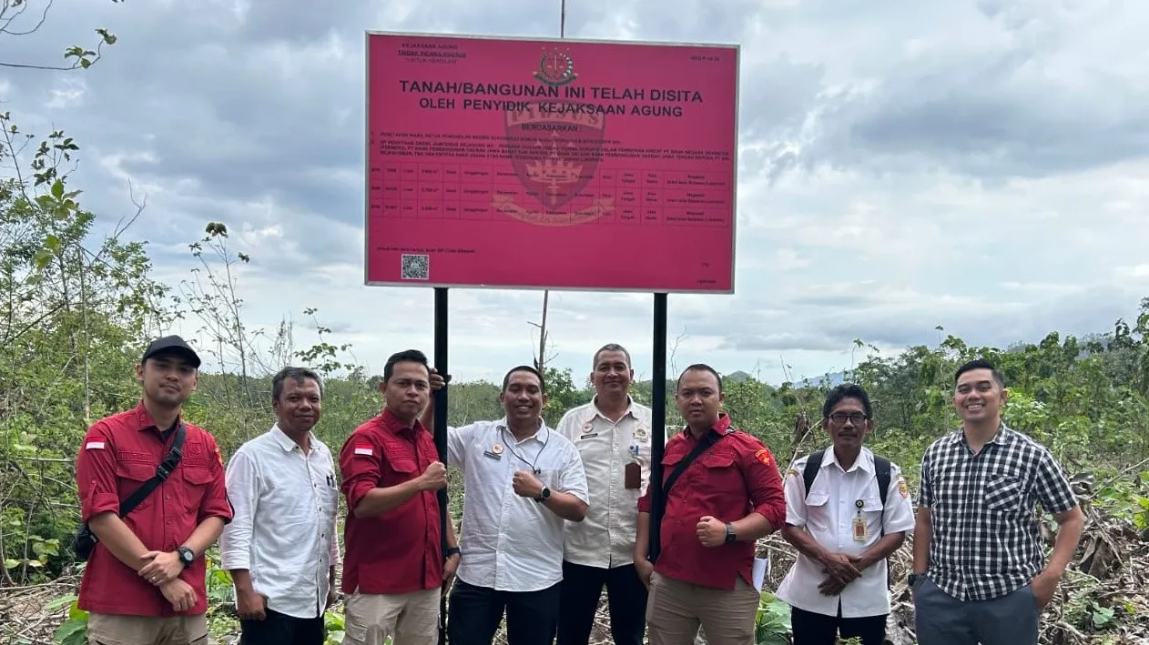 Aset tanah milik Tersangak ISL yang disita tim penyidik Kejagung