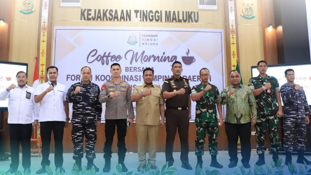 Kejati Maluku menggelar Coffee Morning bersama jajaran Forkompinda Provinsi