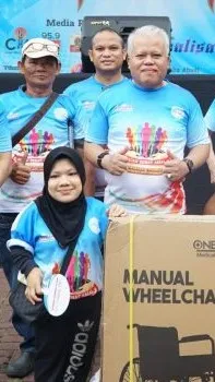 Hadiri Kegiatan Jalan Santai, Kejati Sumut Turut Beri Santuan dan Alat Bantu untuk Kaum Disabilitas