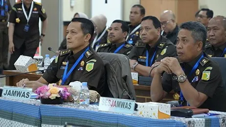 Jamwas bersama jajaran mengikuti Rakernas Kejaksaan Tahun 2026