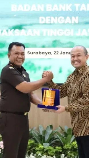 Dukung Kepastian Investasi dan Hukum,  Kejati Jatim Jalin Kerja Sama Strategis Bersama Badan Bank Tanah