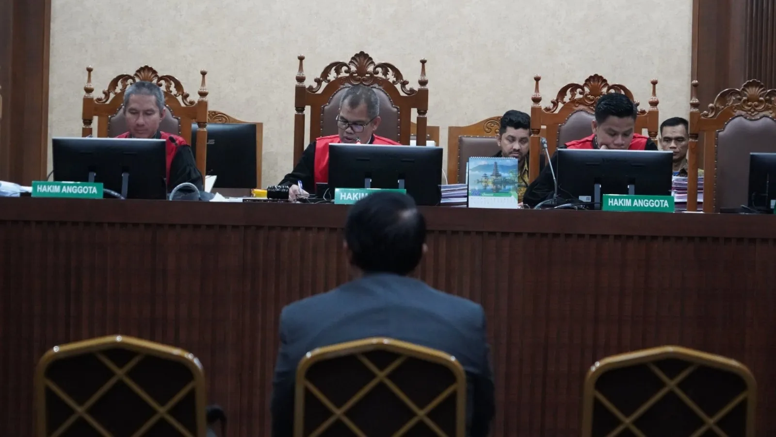 Sidang perintangan perkara dengan terdakwa Marcella Santoso dkk digelar di Pengadilan Tipikor Jakarta Pusat